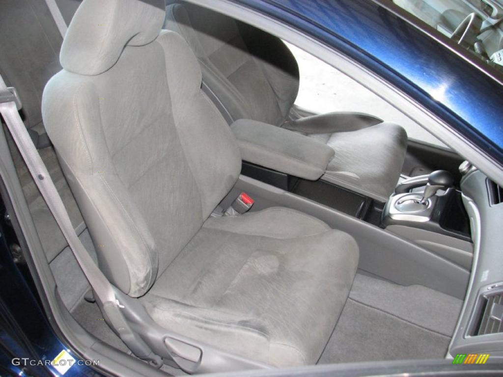 2007 Civic LX Coupe - Royal Blue Pearl / Gray photo #18