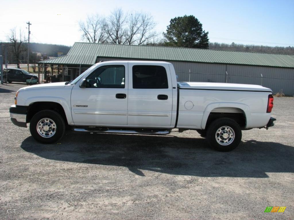 2004 Silverado 2500HD LT Crew Cab 4x4 - Summit White / Dark Charcoal photo #6