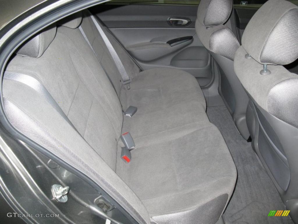 2007 Civic LX Sedan - Galaxy Gray Metallic / Gray photo #22