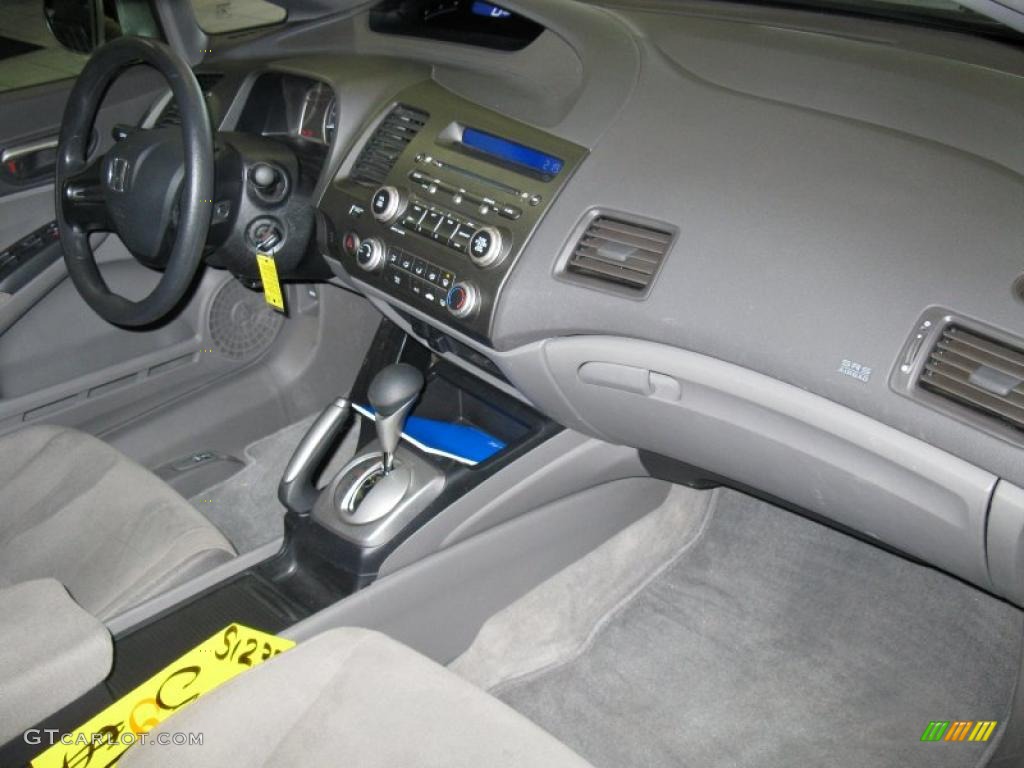 2007 Civic LX Sedan - Galaxy Gray Metallic / Gray photo #24