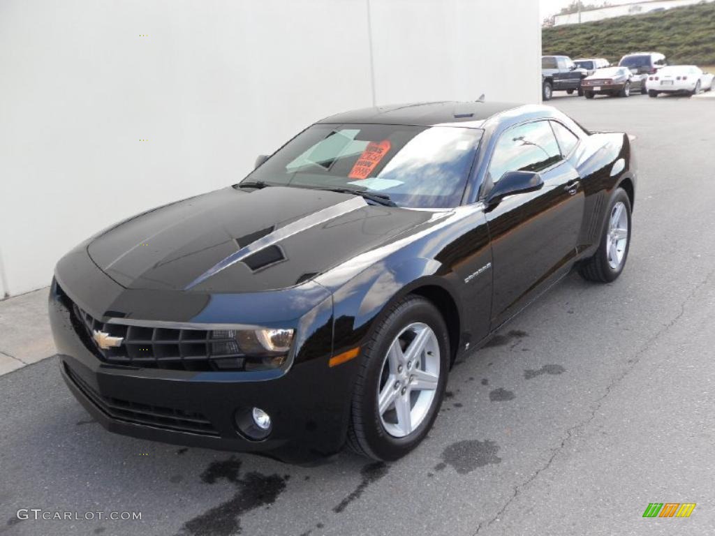 2010 Camaro LT Coupe - Black / Black photo #1