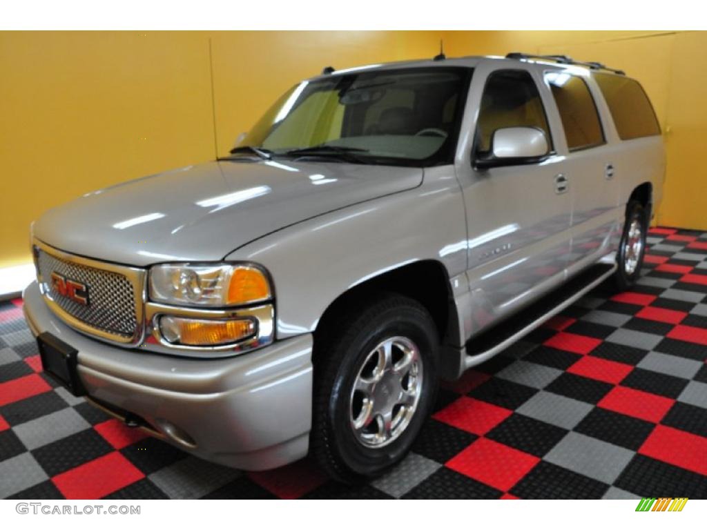 2004 Yukon XL Denali AWD - Silver Birch Metallic / Sandstone photo #3