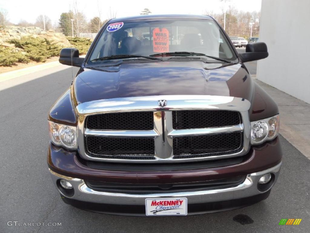 2005 Ram 1500 SLT Quad Cab 4x4 - Deep Molten Red Pearl / Dark Slate Gray photo #7