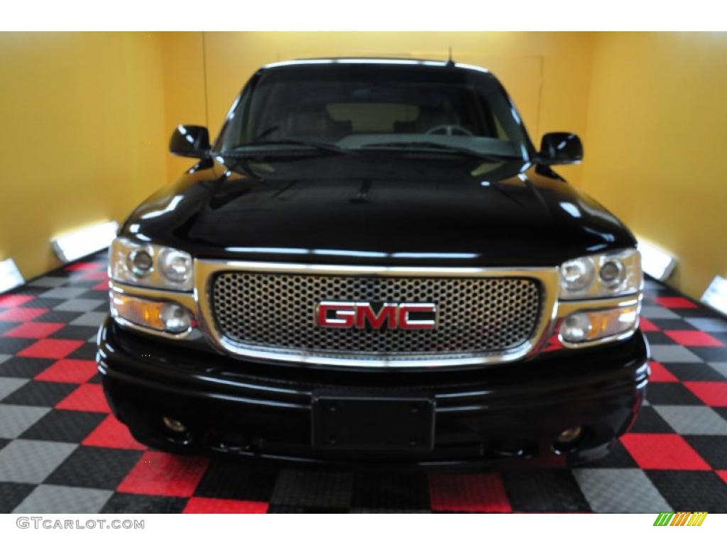 2002 Yukon XL Denali AWD - Onyx Black / Stone Gray photo #2