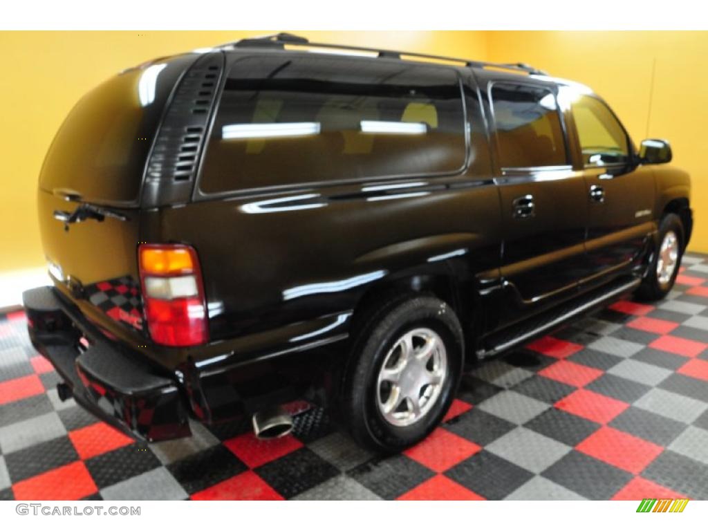 2002 Yukon XL Denali AWD - Onyx Black / Stone Gray photo #6
