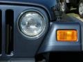 2001 Steel Blue Pearl Jeep Wrangler SE 4x4  photo #9