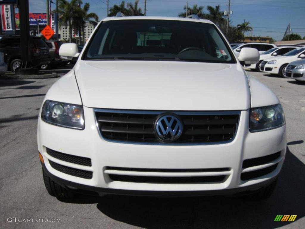 2007 Touareg V6 - Campanella White / Kristal Grey photo #8