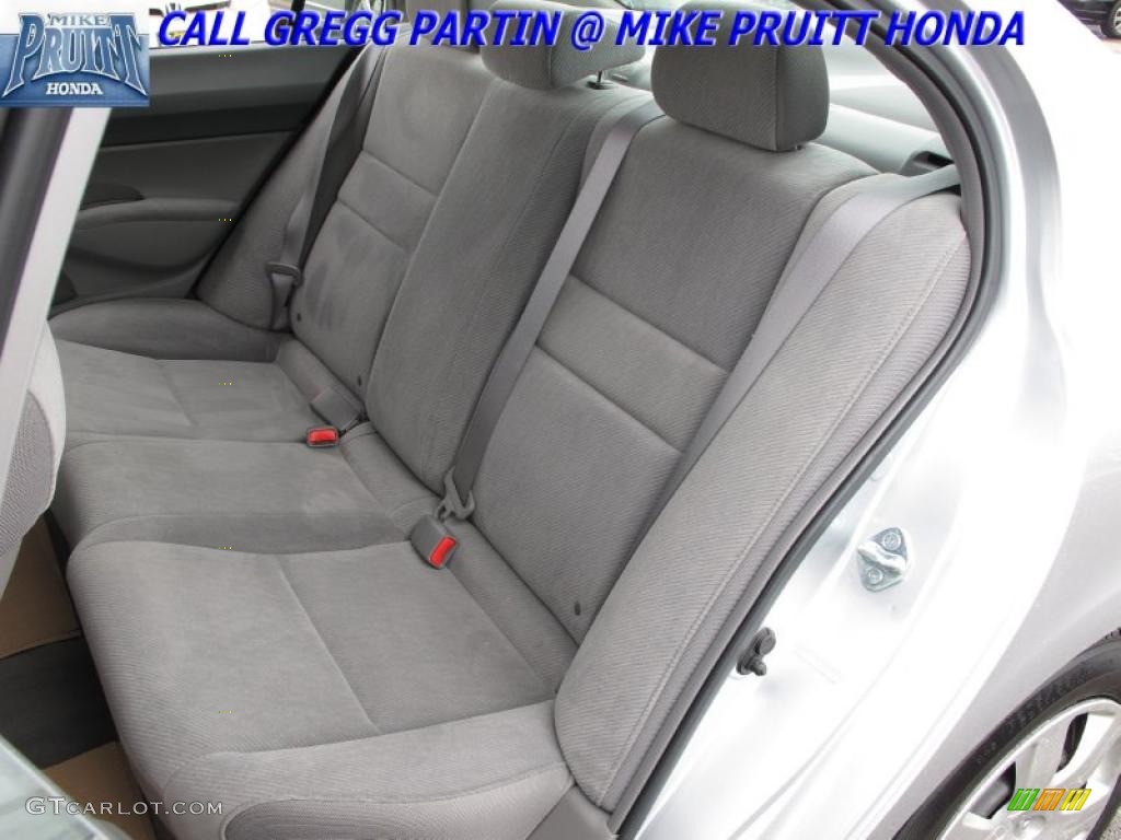 2009 Civic LX Sedan - Alabaster Silver Metallic / Gray photo #12