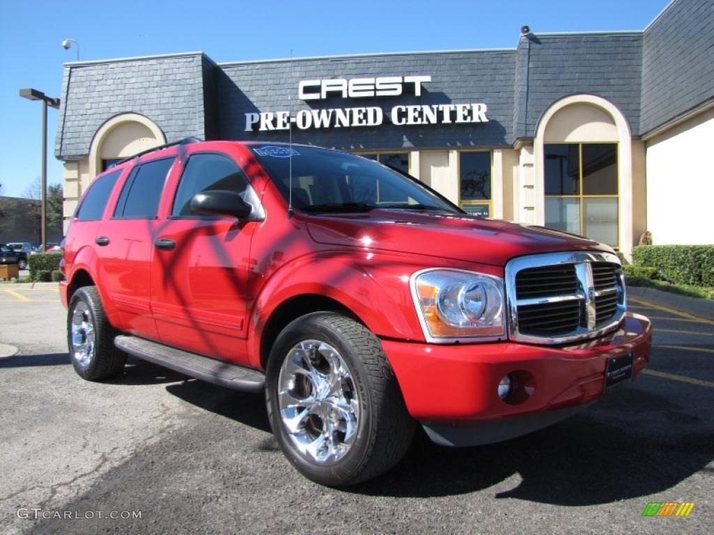 2005 Durango SLT - Flame Red / Medium Slate Gray photo #1