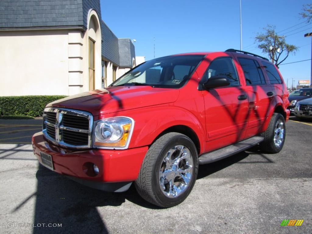 2005 Durango SLT - Flame Red / Medium Slate Gray photo #3