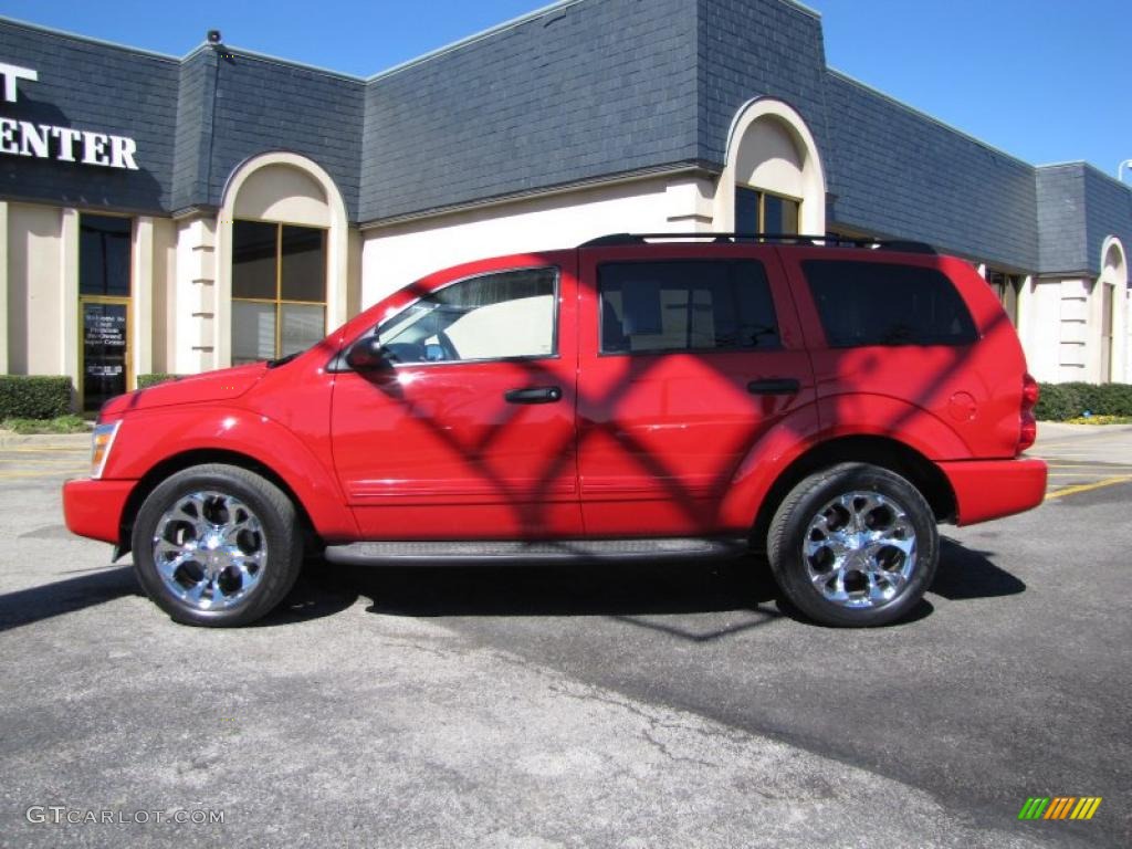 2005 Durango SLT - Flame Red / Medium Slate Gray photo #4