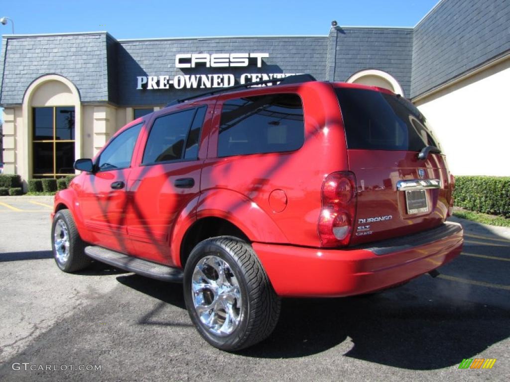 2005 Durango SLT - Flame Red / Medium Slate Gray photo #5