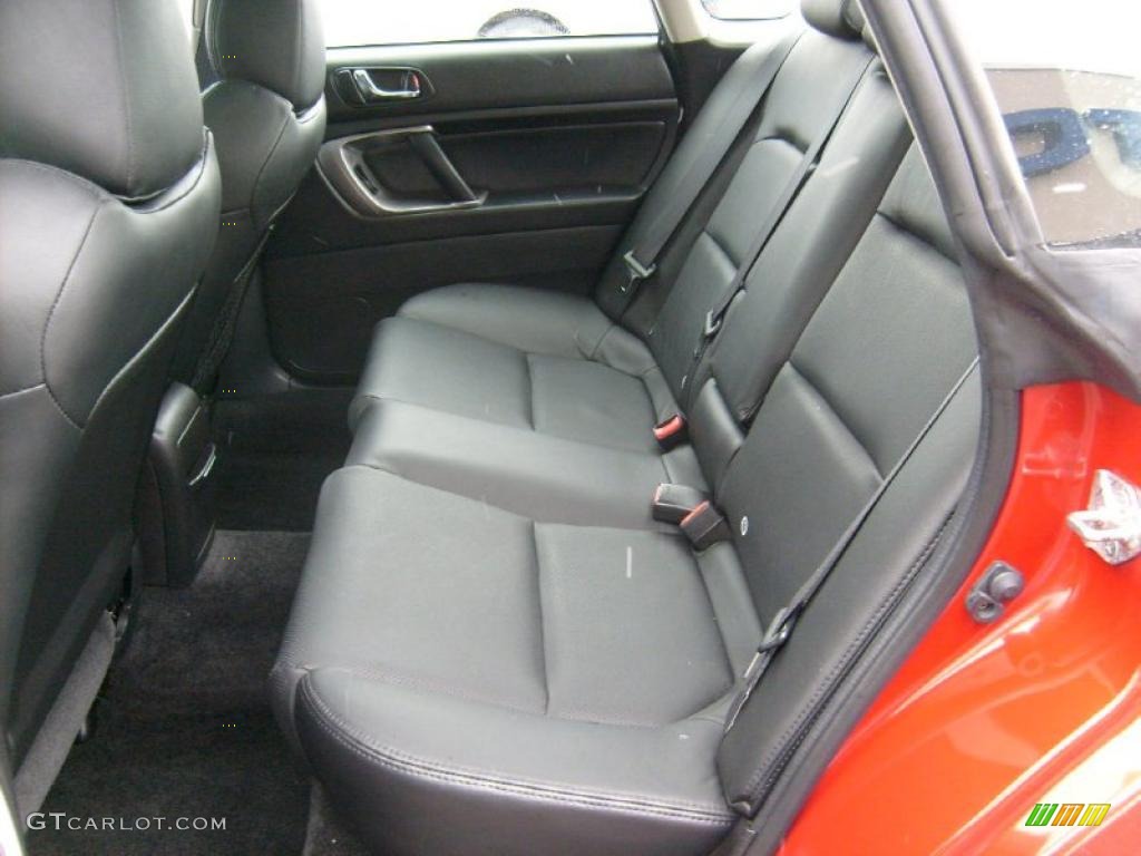 2005 Legacy 2.5 GT Limited Sedan - Garnet Red Pearl / Charcoal Black photo #14