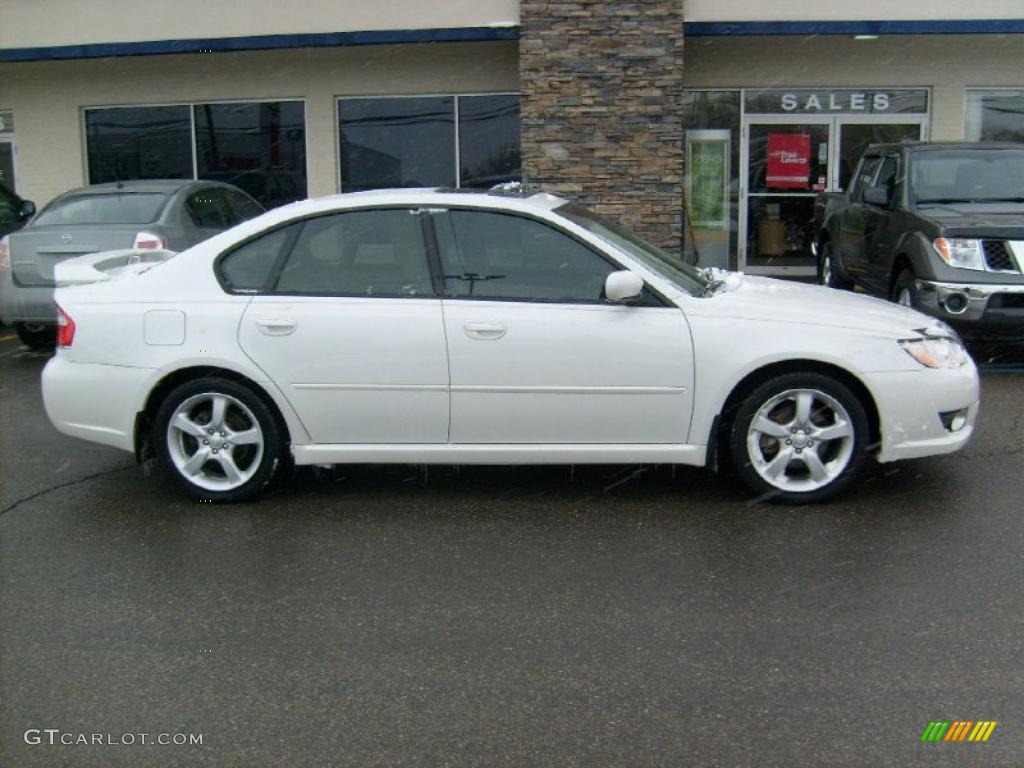 2008 Legacy 2.5i Limited Sedan - Satin White Pearl / Warm Ivory photo #8