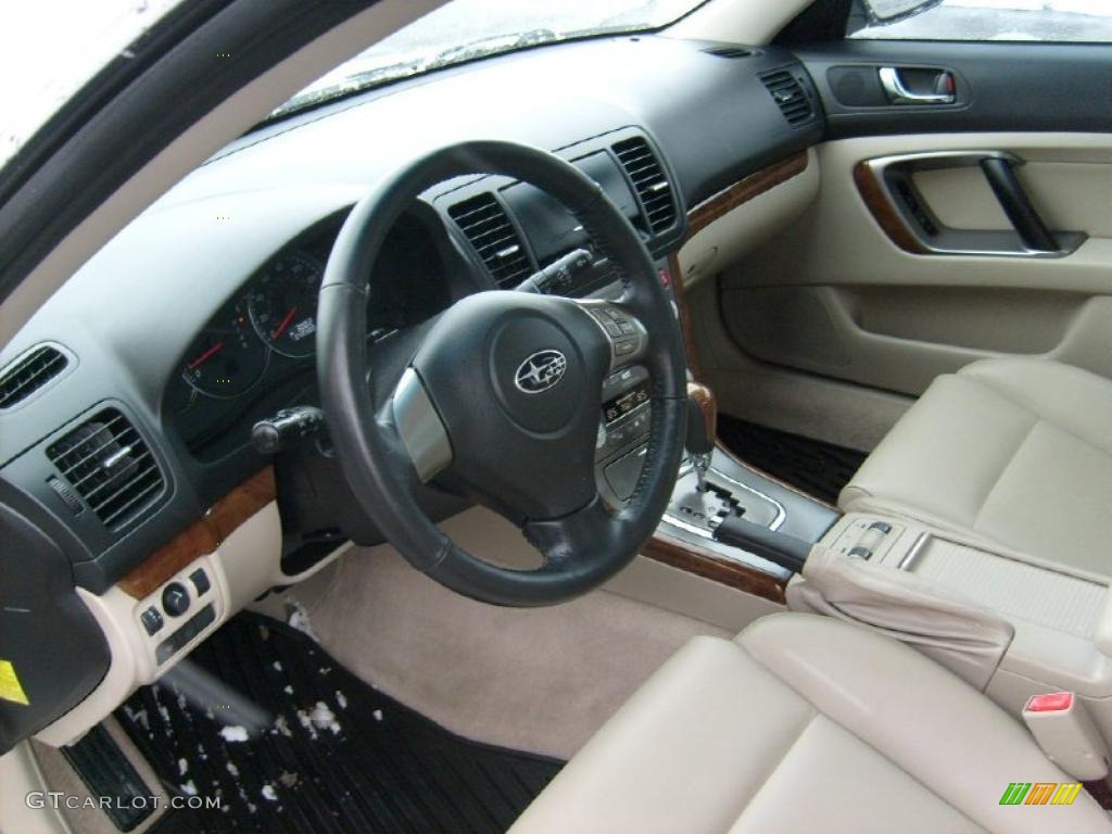 2008 Legacy 2.5i Limited Sedan - Satin White Pearl / Warm Ivory photo #11