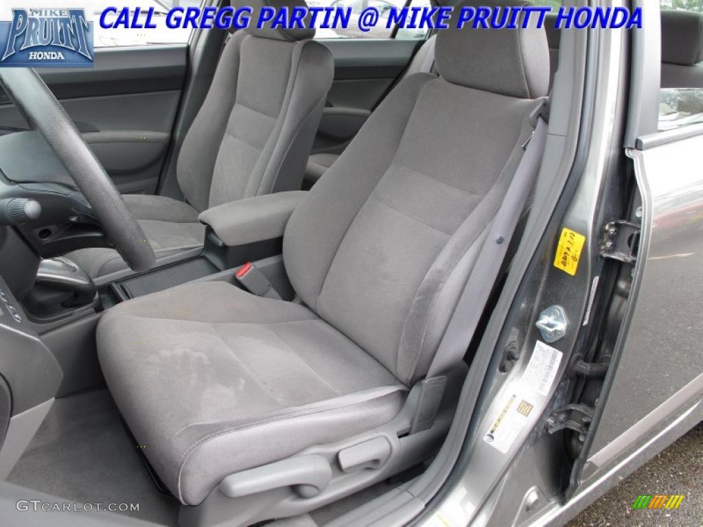 2007 Civic LX Sedan - Galaxy Gray Metallic / Gray photo #11
