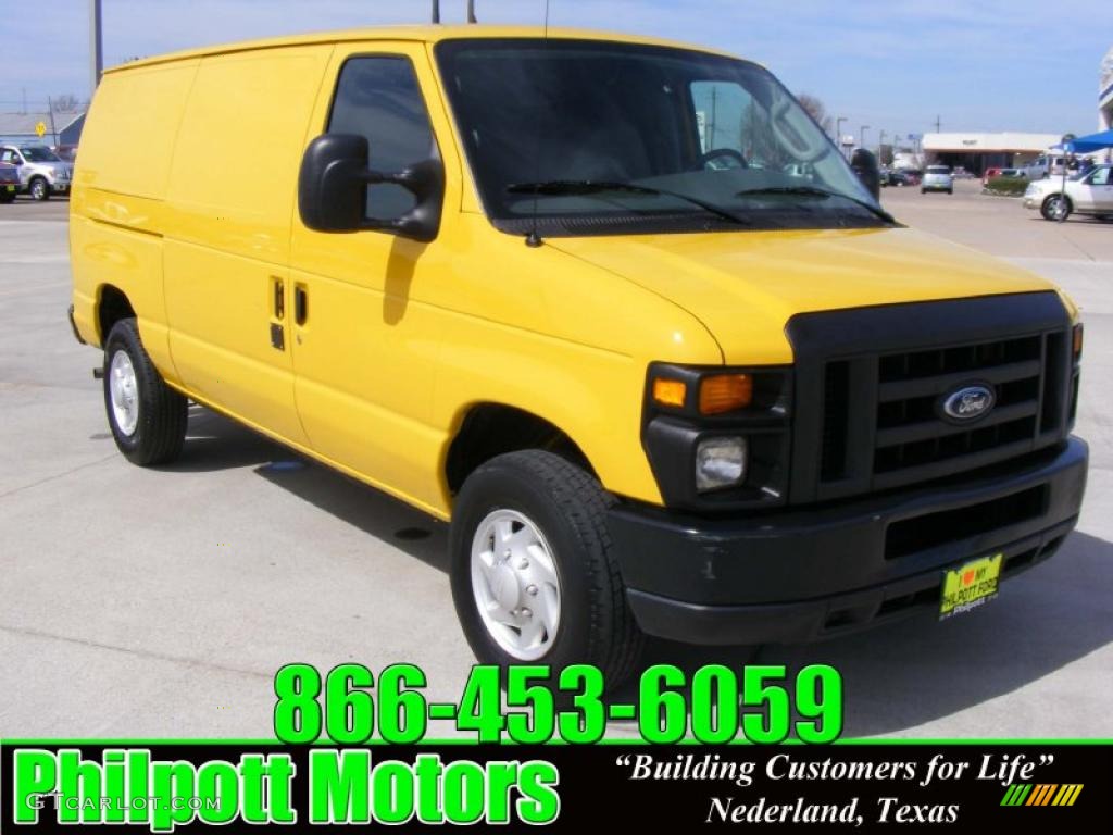 Fleet Yellow Ford E Series Van