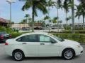 2009 White Suede Ford Focus SE Sedan  photo #2