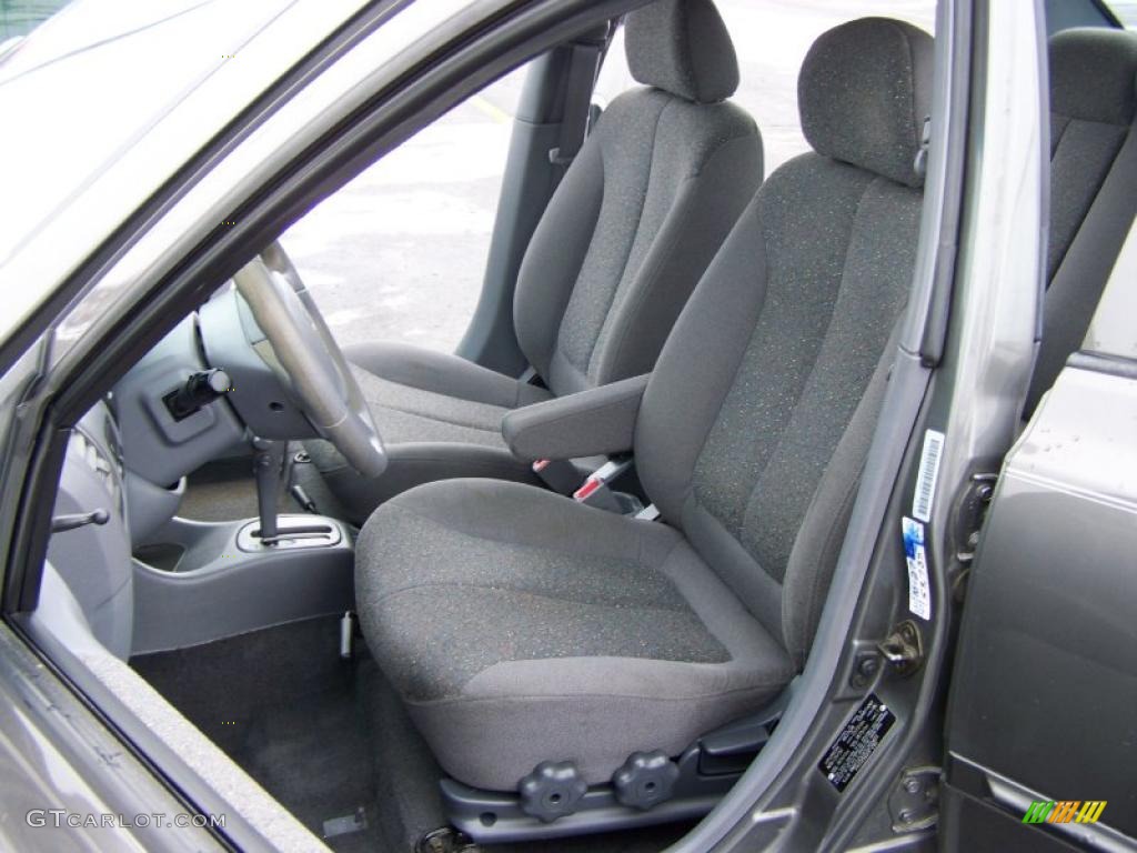 2001 Accent GL Sedan - Charcoal Gray / Gray photo #7