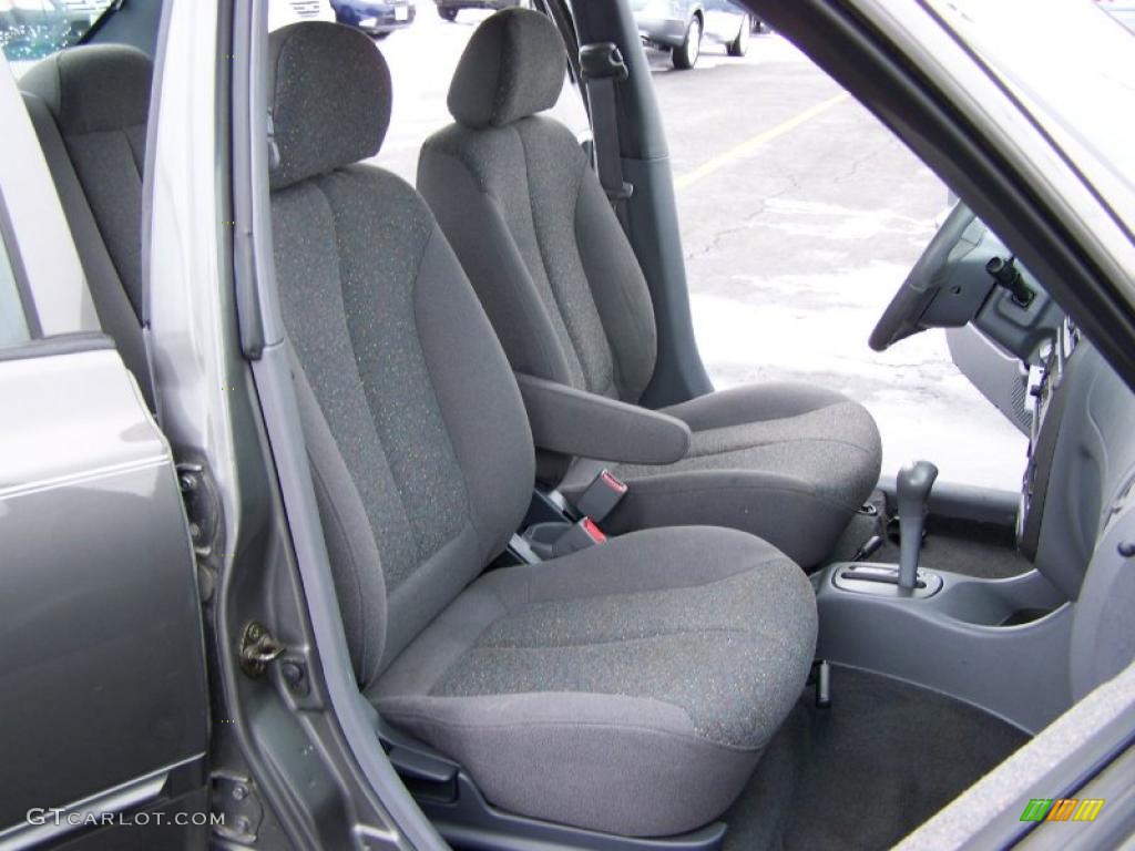 2001 Accent GL Sedan - Charcoal Gray / Gray photo #10