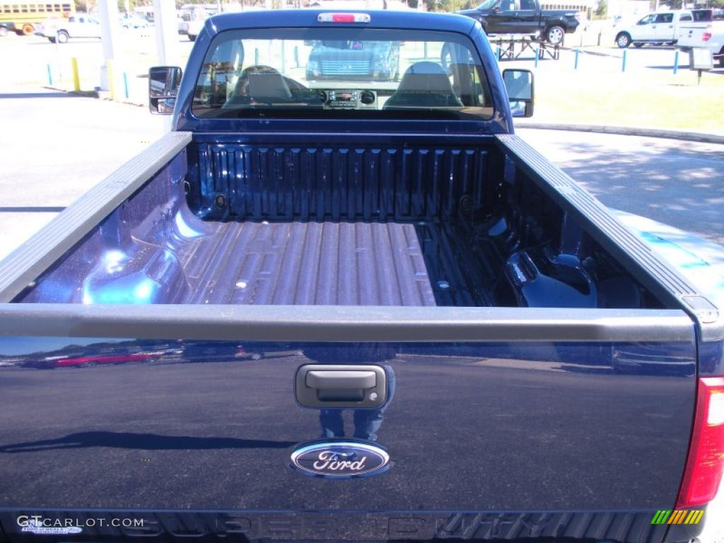 2010 F250 Super Duty XL Regular Cab - Dark Blue Pearl Metallic / Medium Stone photo #7