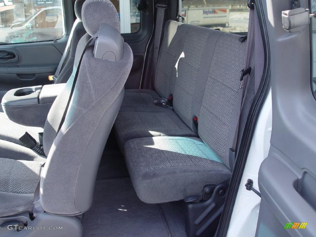 2002 F150 XLT SuperCab 4x4 - Oxford White / Dark Graphite photo #11