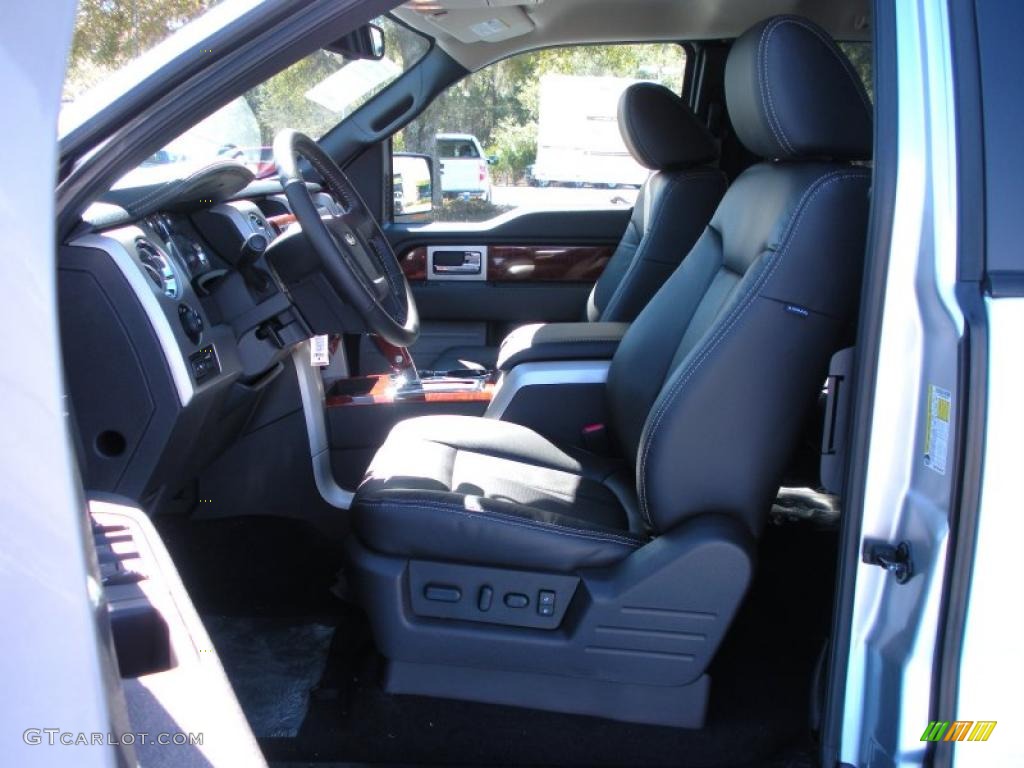 2010 F150 Lariat SuperCab - Ingot Silver Metallic / Black photo #4