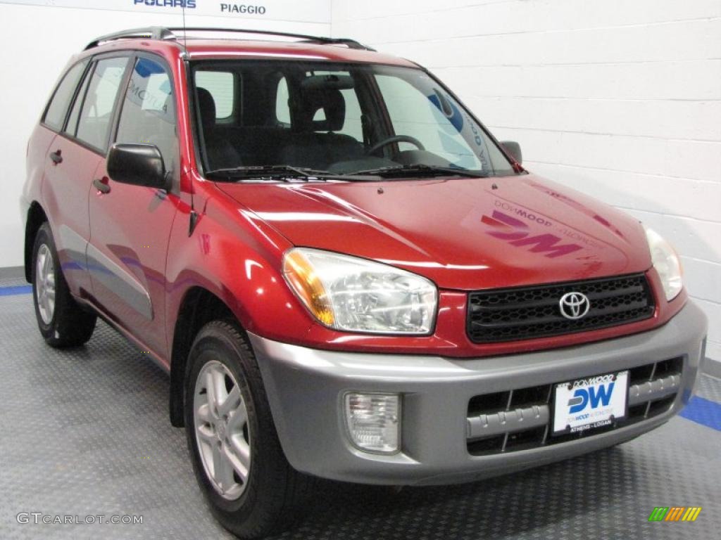 2002 RAV4  - Impulse Red / Gray photo #1