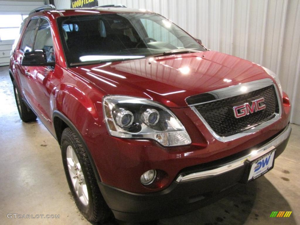 2007 Acadia SLE - Red Jewel Tintcoat / Ebony photo #1