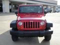 2009 Flame Red Jeep Wrangler Unlimited X 4x4  photo #8