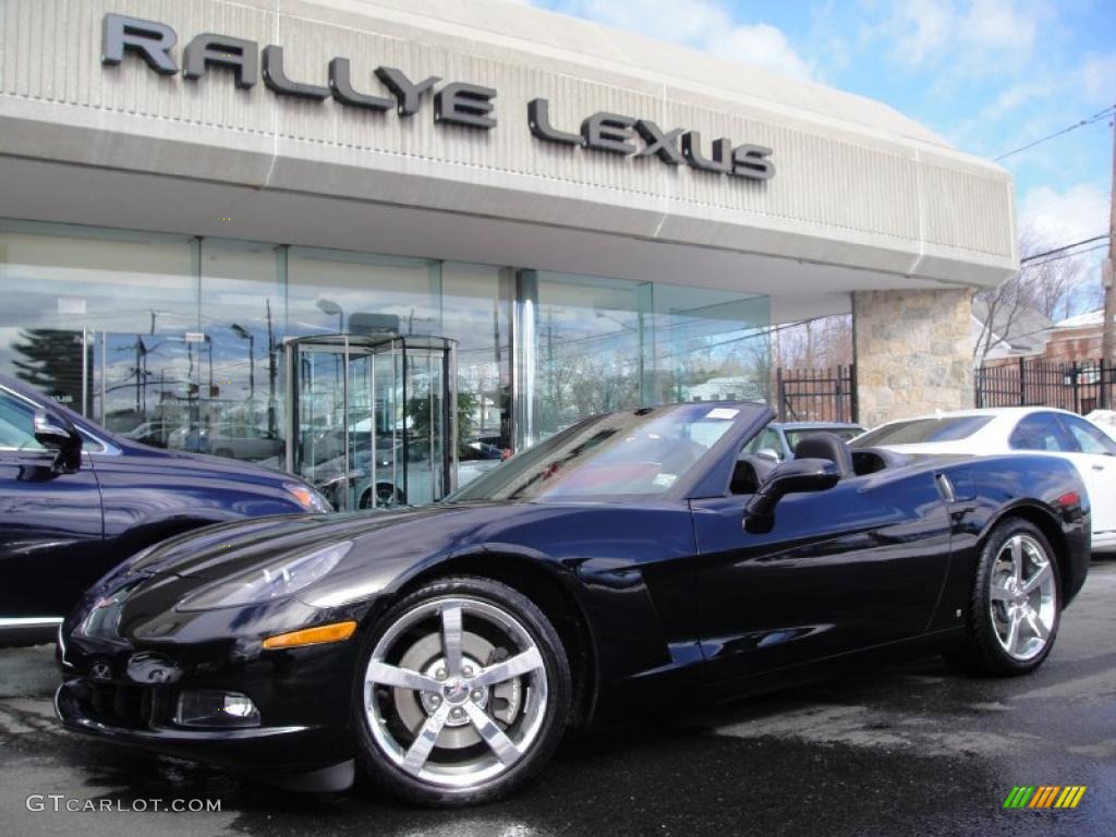 2009 Corvette Convertible - Black / Ebony photo #1