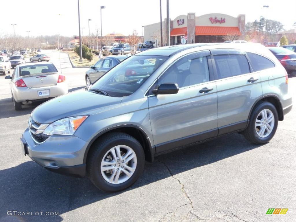 2010 CR-V EX - Opal Sage Metallic / Ivory photo #1