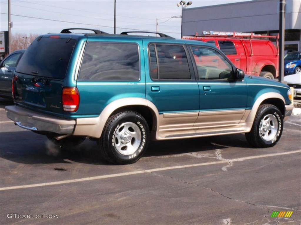 1998 Explorer Eddie Bauer 4x4 - Pacific Green Metallic / Medium Prairie Tan photo #3