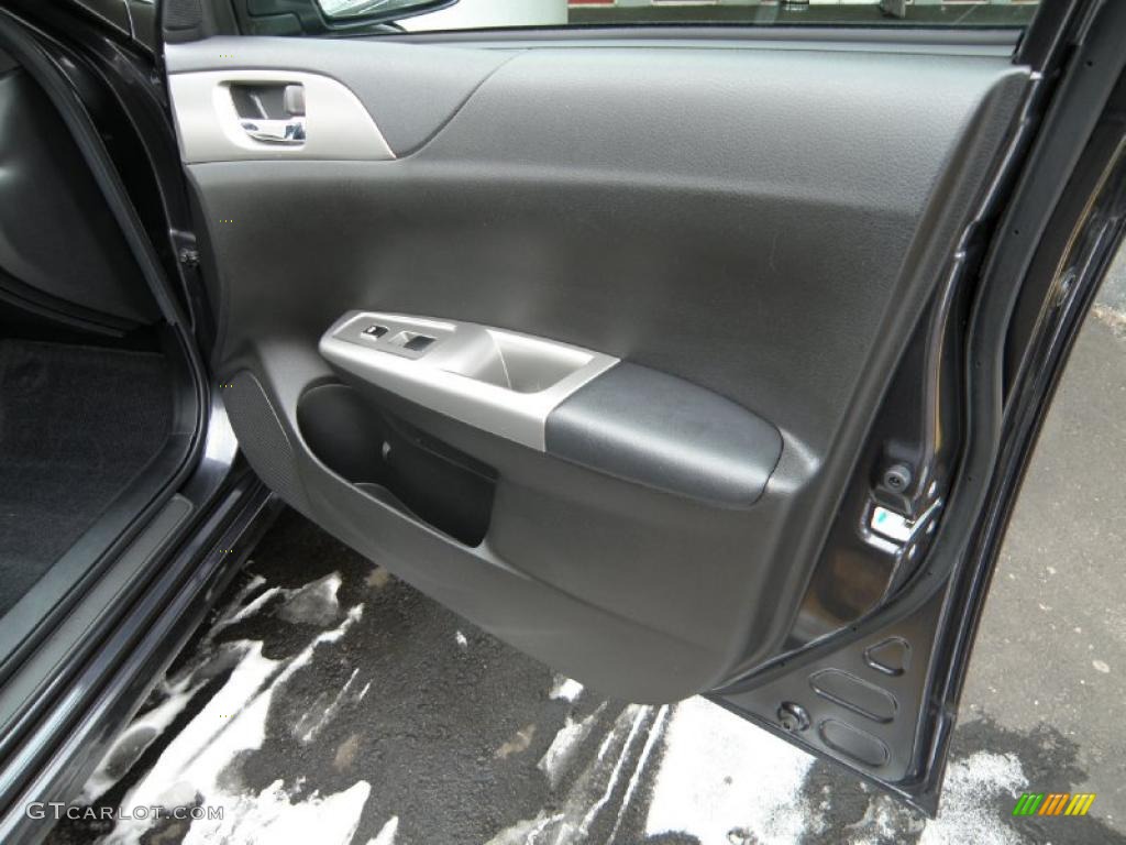 2009 Impreza 2.5i Premium Sedan - Dark Gray Metallic / Carbon Black photo #14