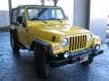 2004 Solar Yellow Jeep Wrangler Sport 4x4  photo #3