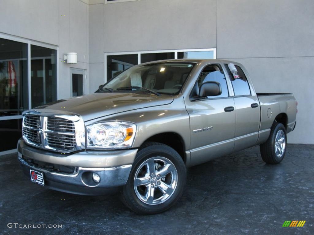 2007 Ram 1500 Lone Star Edition Quad Cab - Light Khaki Metallic / Khaki Beige photo #1