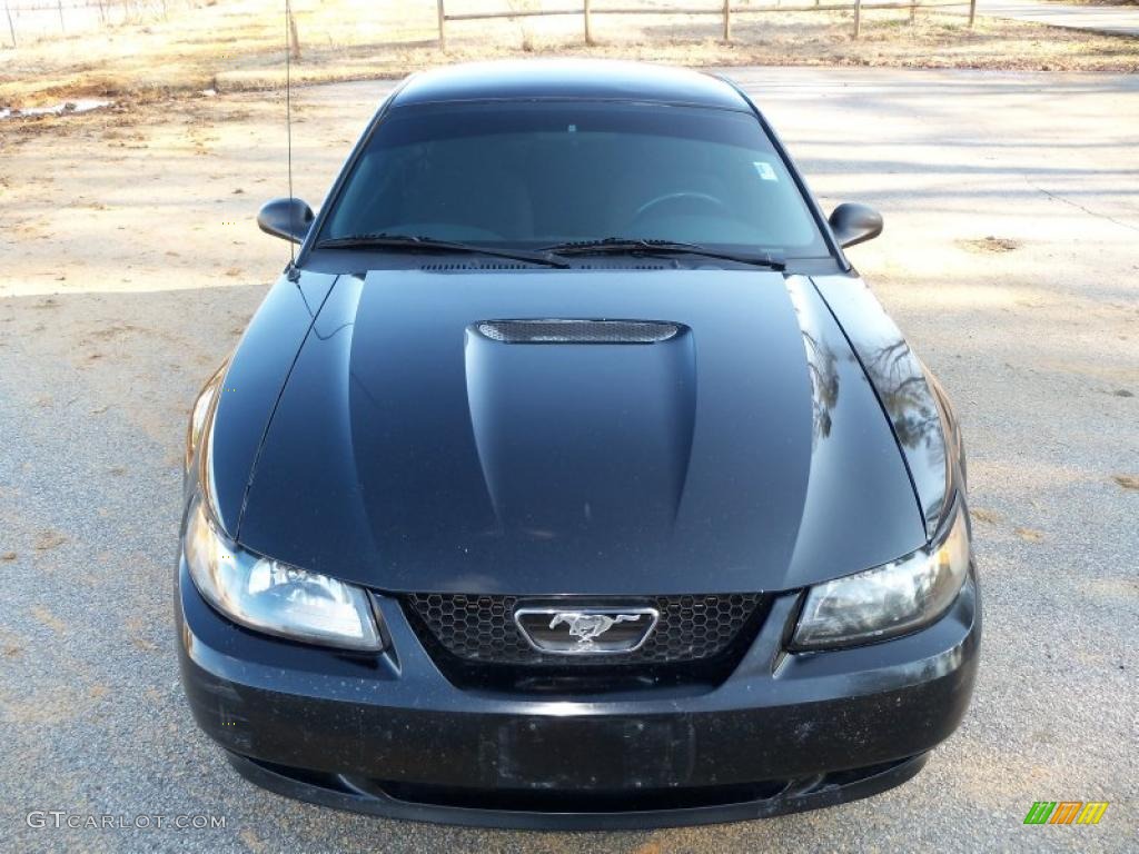 1999 Mustang V6 Coupe - Black / Dark Charcoal photo #2