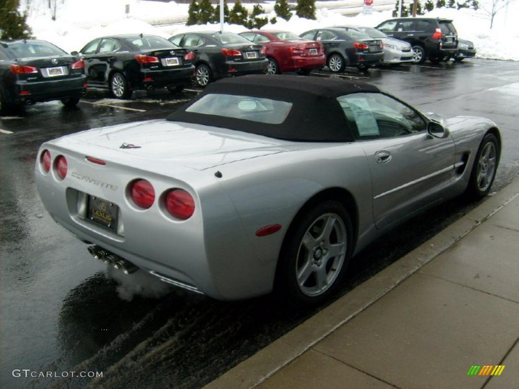 1999 Corvette Convertible - Sebring Silver Metallic / Black photo #5