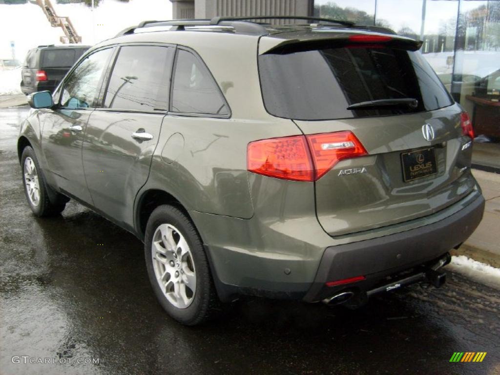 2007 MDX Technology - Aberdeen Green Metallic / Ebony photo #3