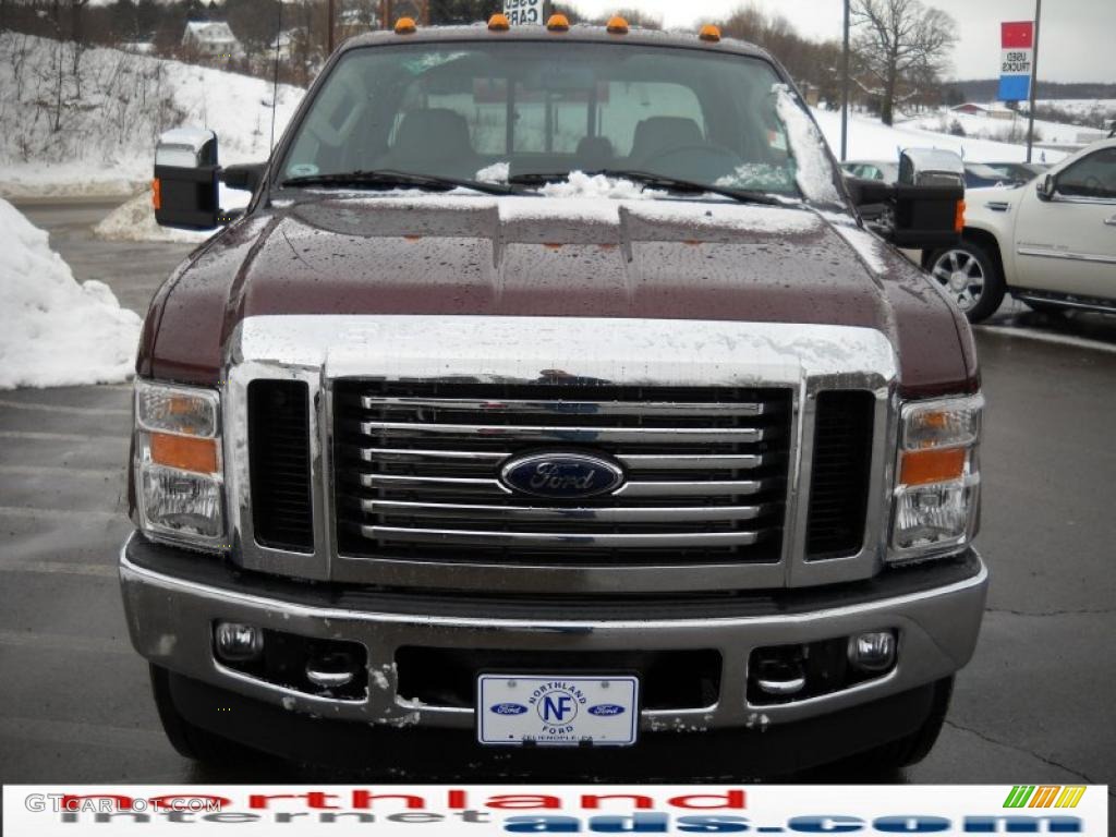 2010 F350 Super Duty FX4 Crew Cab 4x4 - Royal Red Metallic / Medium Stone photo #3