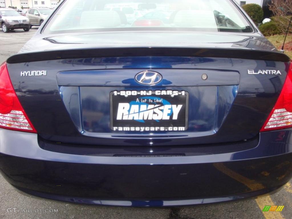 2006 Elantra GLS Sedan - Moonlit Dark Blue / Gray photo #19