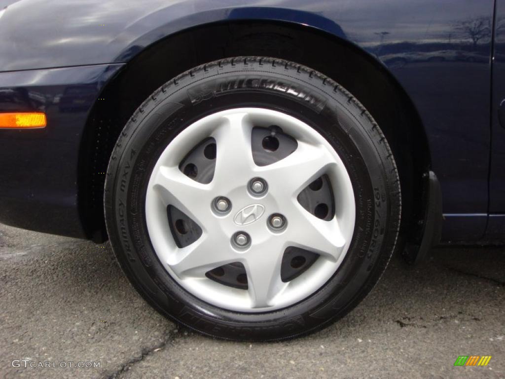 2006 Elantra GLS Sedan - Moonlit Dark Blue / Gray photo #23