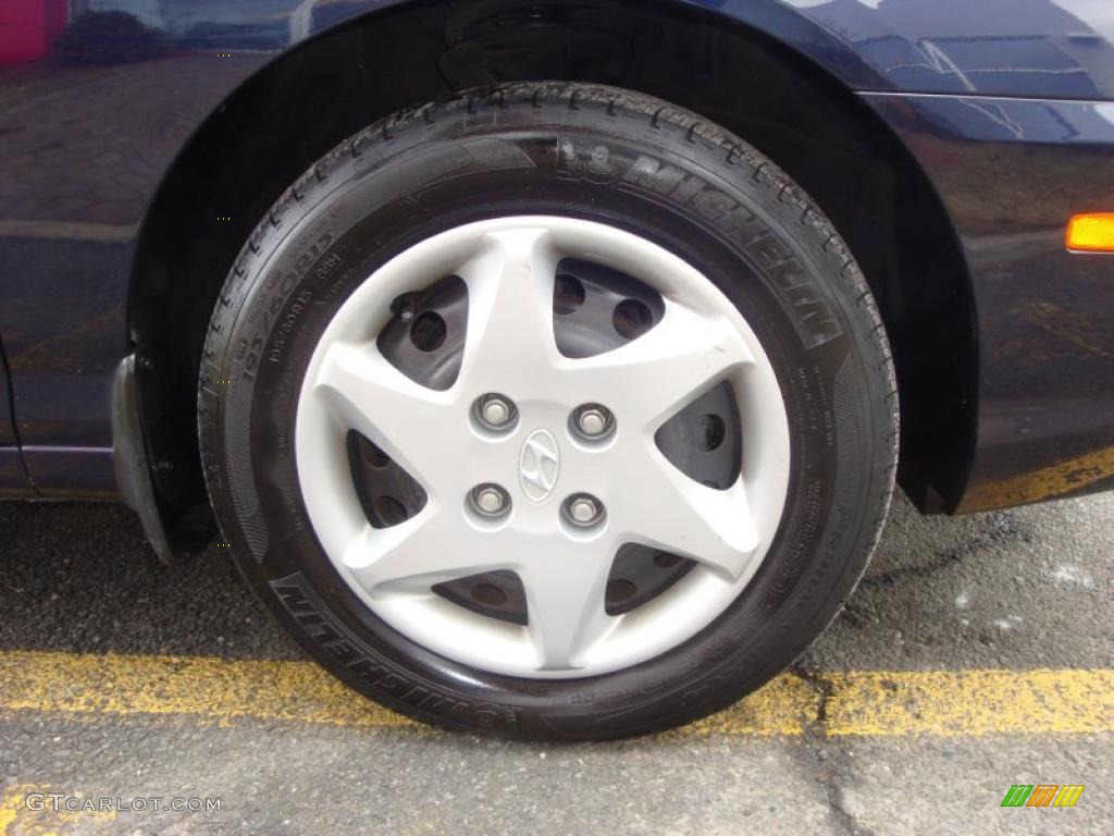 2006 Elantra GLS Sedan - Moonlit Dark Blue / Gray photo #26
