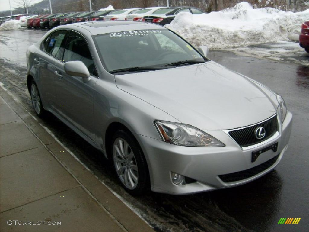 2008 IS 250 AWD - Tungsten Silver Pearl / Black photo #6