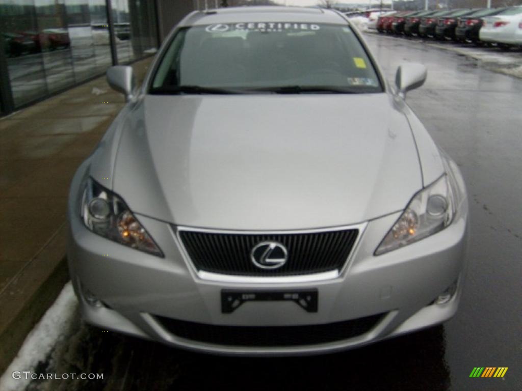 2008 IS 250 AWD - Tungsten Silver Pearl / Black photo #7