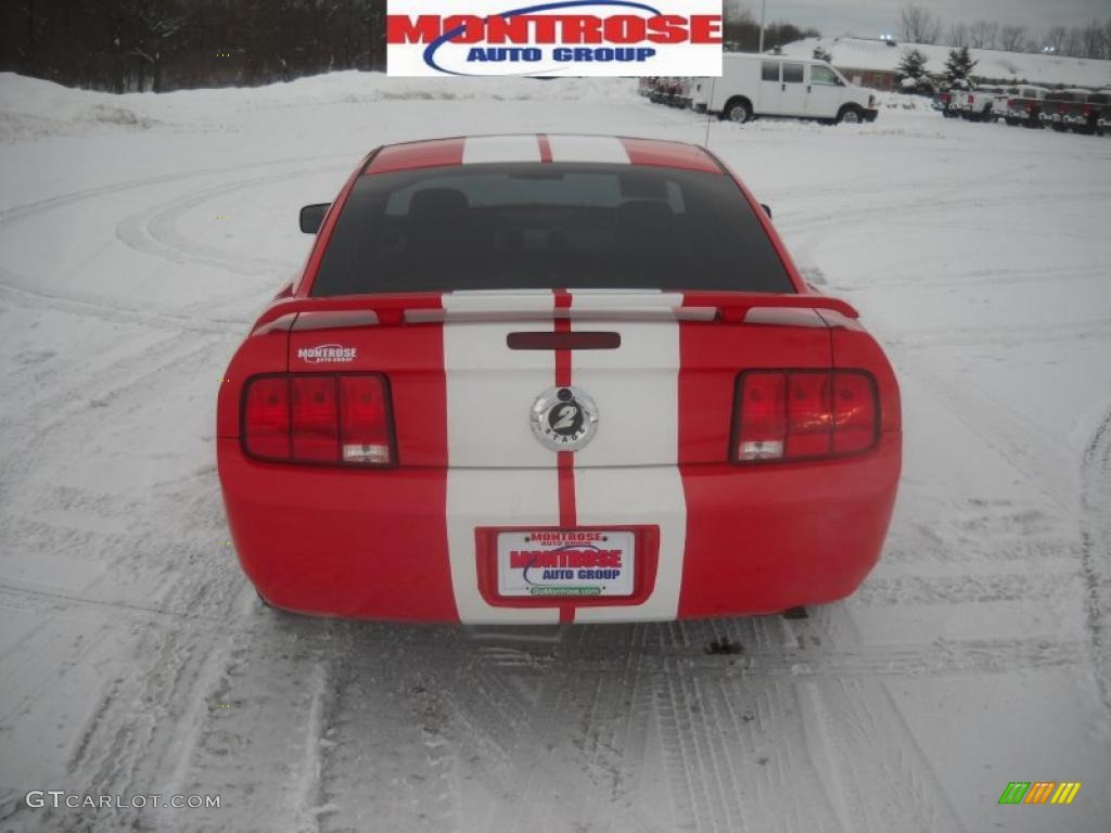 2005 Mustang V6 Premium Coupe - Torch Red / Red Leather photo #6