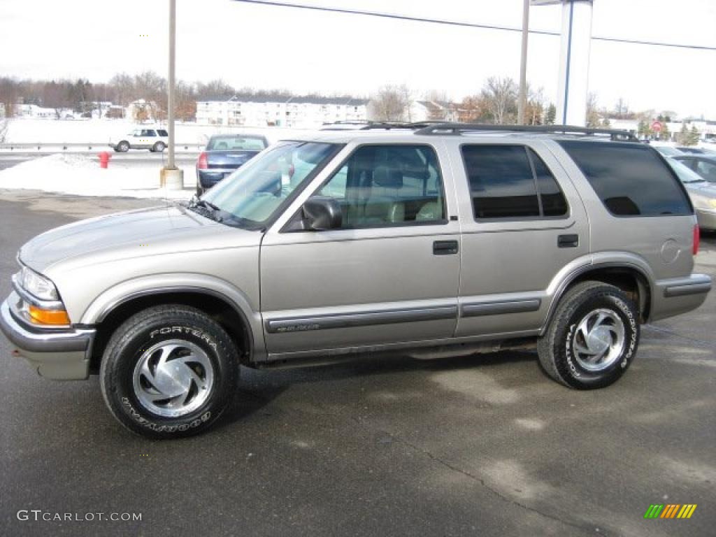 1999 Blazer LT 4x4 - Light Pewter Metallic / Beige photo #8