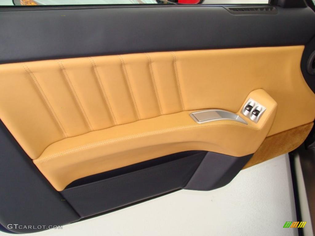 2005 Ferrari 612 Scaglietti F1A Tan Door Panel Photo #26109180