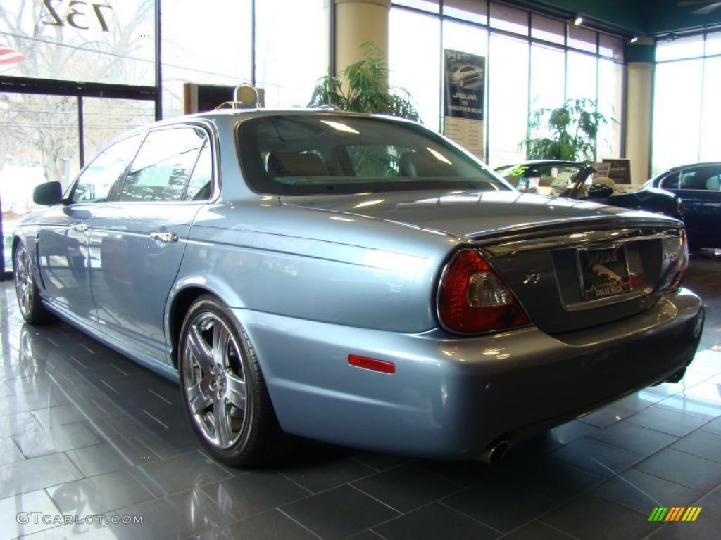 2009 XJ Vanden Plas - Azure Blue / Charcoal/Charcoal photo #3