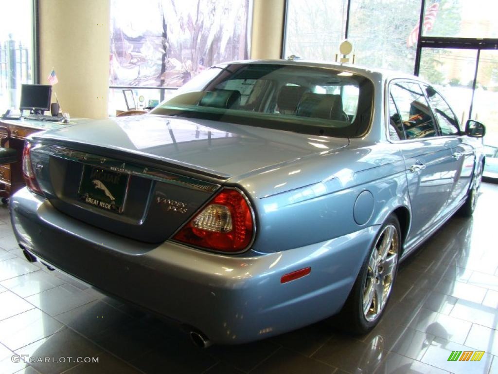 2009 XJ Vanden Plas - Azure Blue / Charcoal/Charcoal photo #5